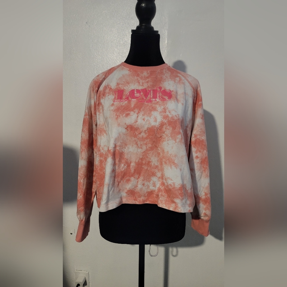 Levi's Pink Tie-Dye Sweatshirt